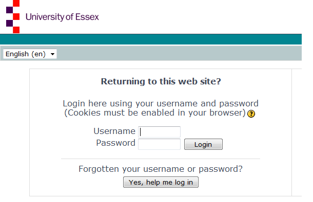 How to Log in to Moodle Essex