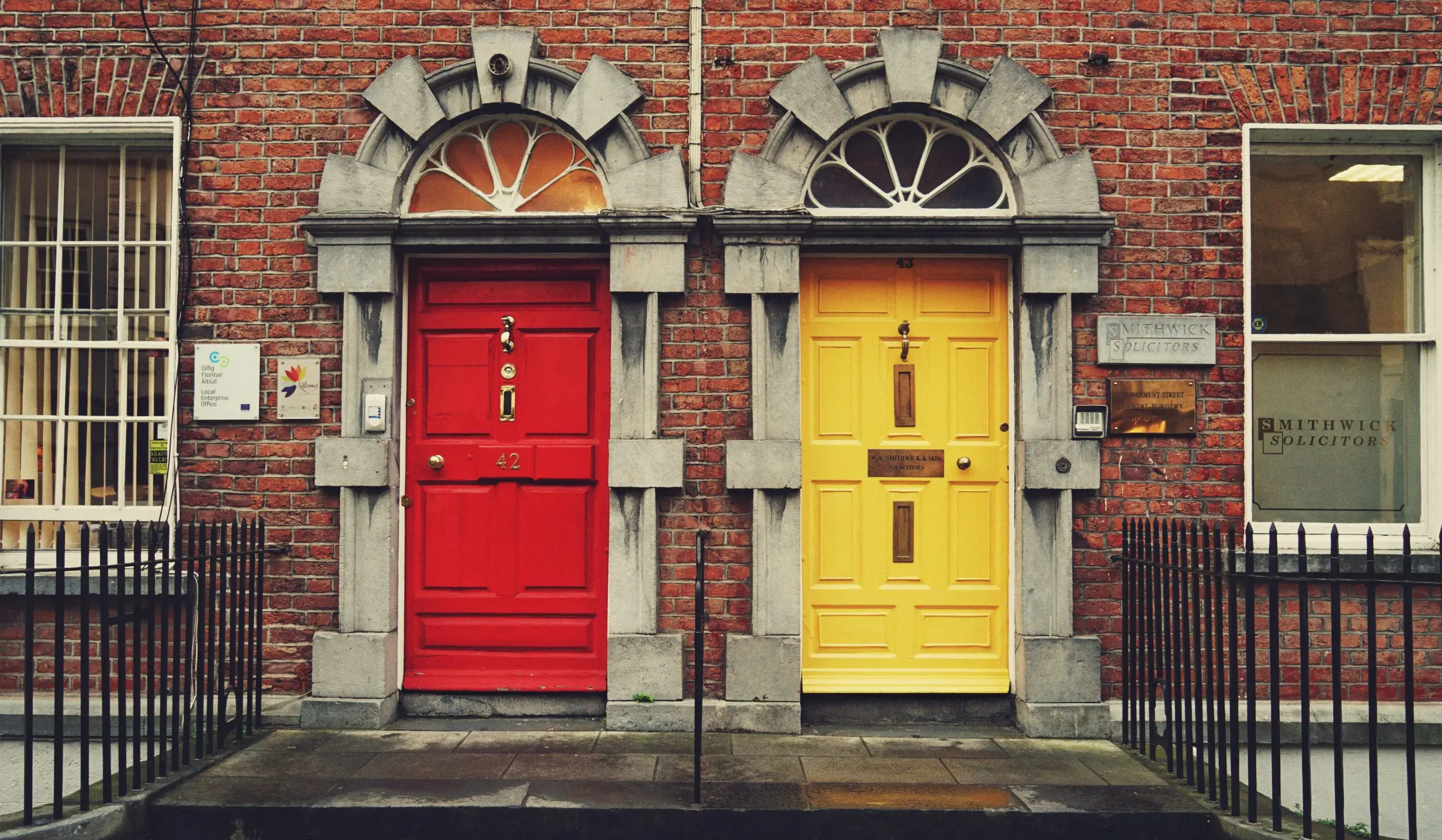 What is red door yellow door